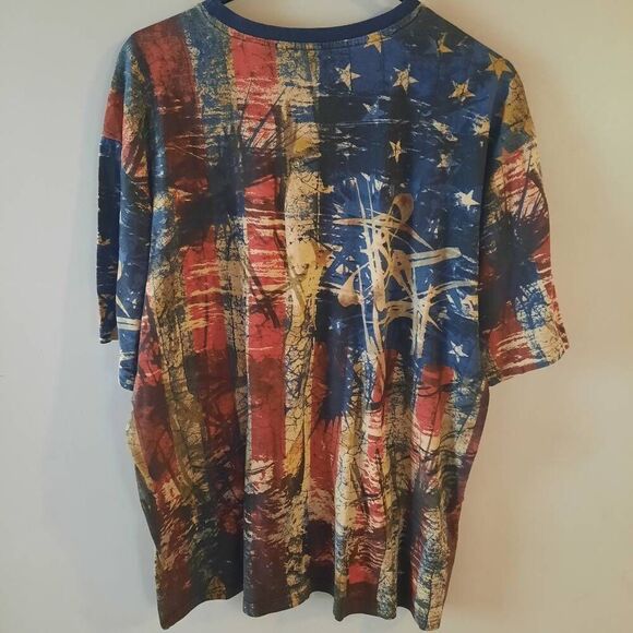 Akademiks AOP Indian Head American Flag Shirt XXL - Picture 2 of 3